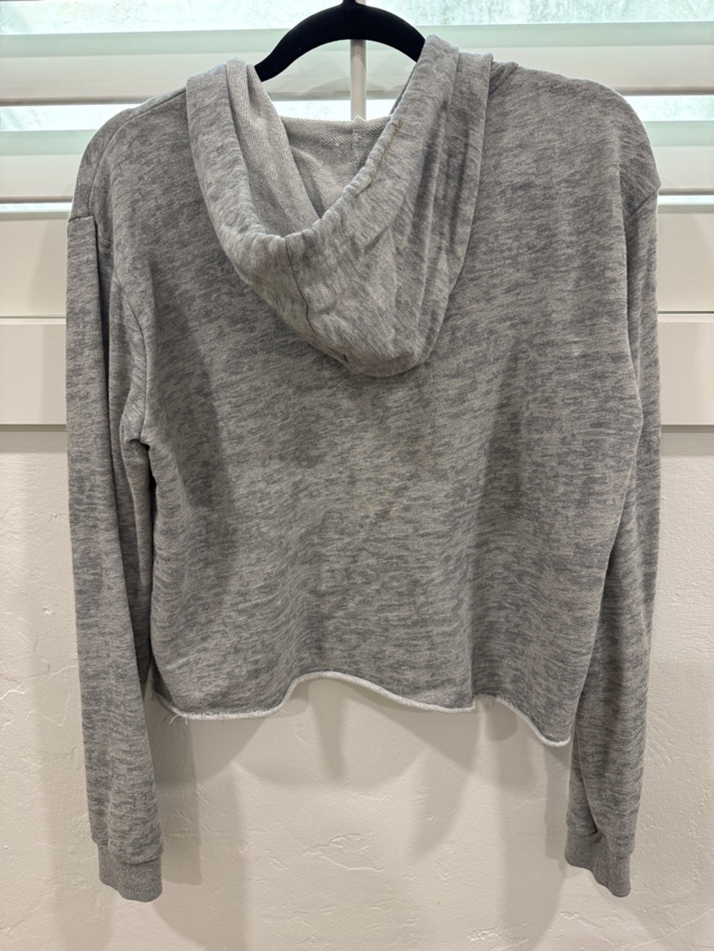 Spiritual Gangster Gray 'Warrior' Cropped Hoodie - Picture 4 of 4